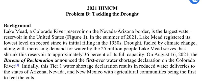HiMCM美国高中生数学建模竞赛 HiMCM美国高中生数学建模竞赛