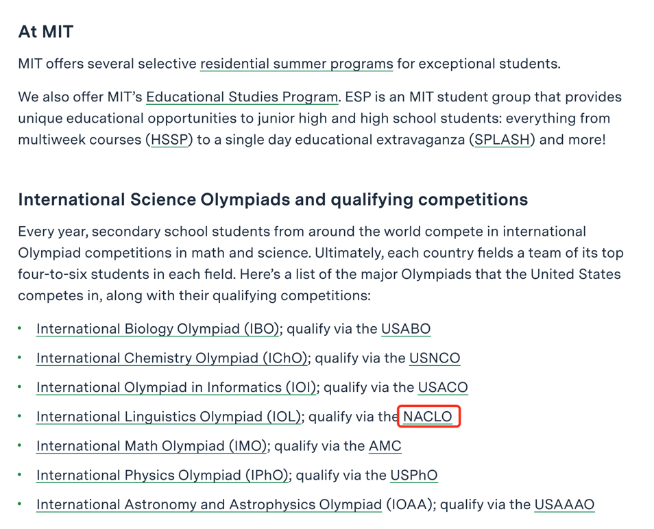 MIT官方推荐!NACLO北美计算语言学公开赛,赛前备赛冲刺正在报名中! MIT官方推荐!NACLO北美计算语言学公开赛,赛前备赛冲刺正在报名中!