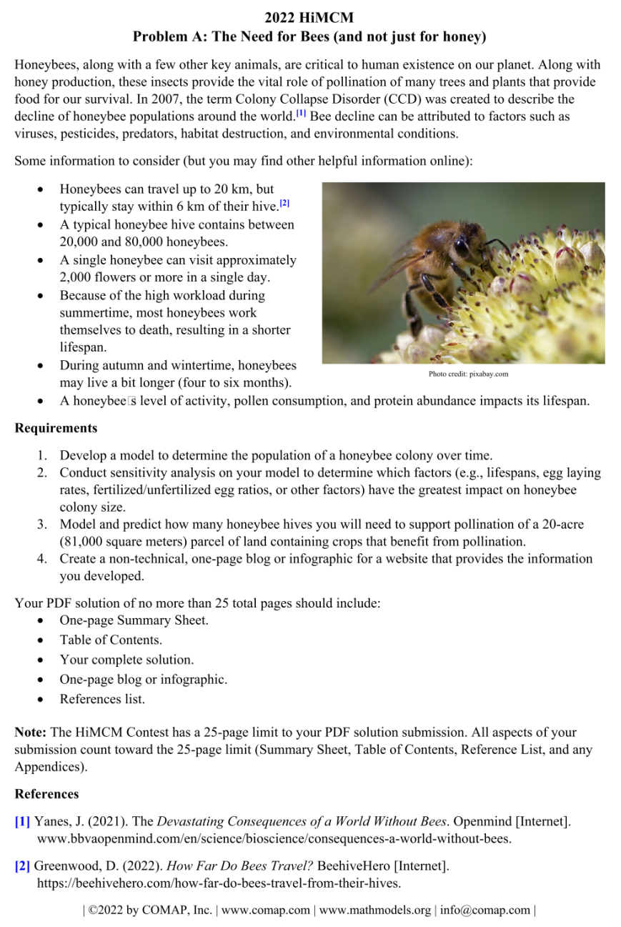 【国际|竞赛】2023年美国高中生数学建模竞赛 HiMCM 时间公布! 【国际|竞赛】2023年美国高中生数学建模竞赛 HiMCM 时间公布!