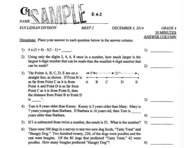【CML洲际数学联盟】更适合小初学生的竞赛！