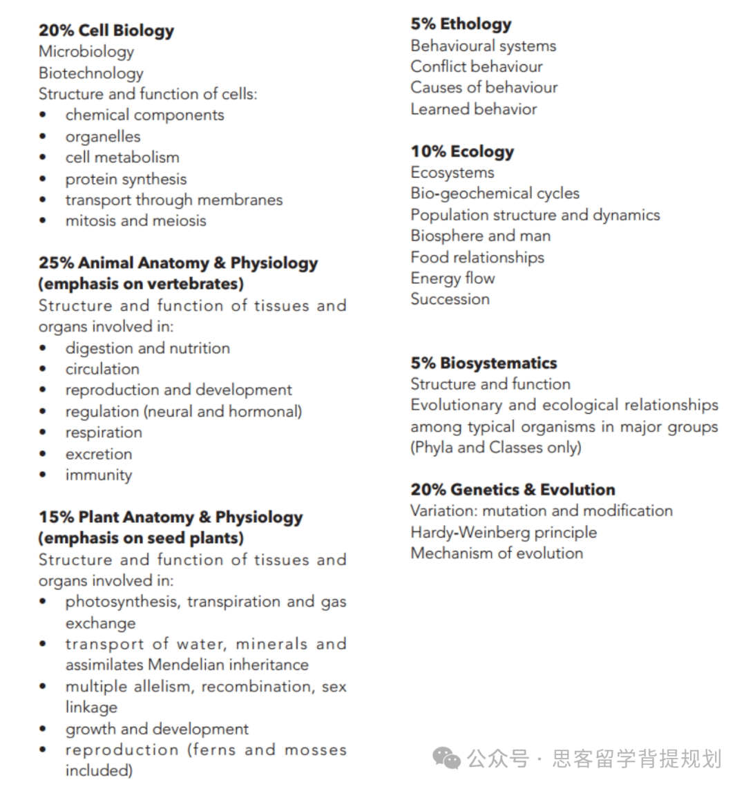 BBO生物竞赛考点与难度超全解析!附备考建议与真题 BBO生物竞赛考点与难度超全解析!附备考建议与真题