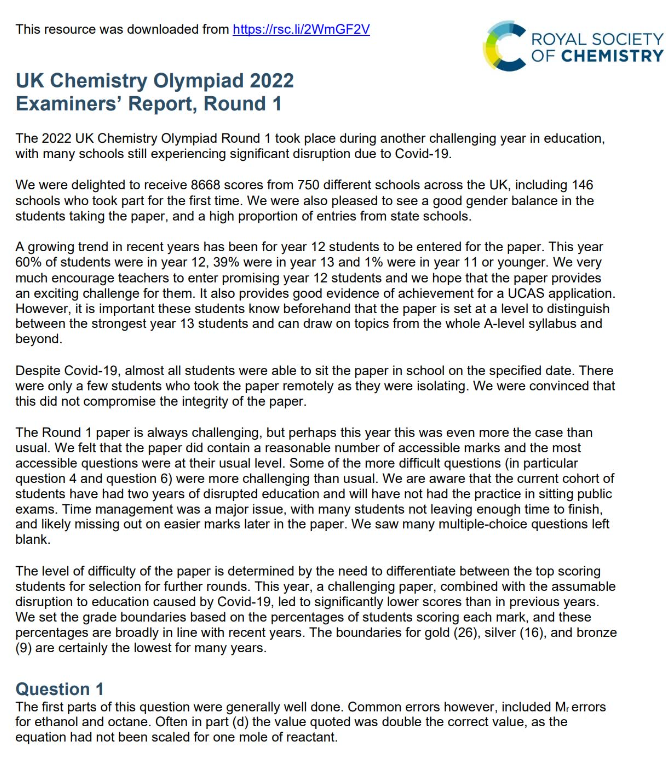 10/2号2025年UKChO化学竞赛考试时间公布!附UKCHO竞赛培训小班课程详情 10/2号2025年UKChO化学竞赛考试时间公布!附UKCHO竞赛培训小班课程详情