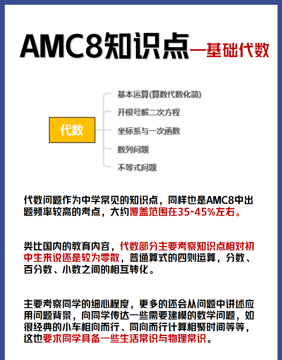 amc8竞赛5大知识点解读:amc8考试重难点有哪些?AMC8如何冲刺前1%? amc8竞赛5大知识点解读:amc8考试重难点有哪些?AMC8如何冲刺前1%?
