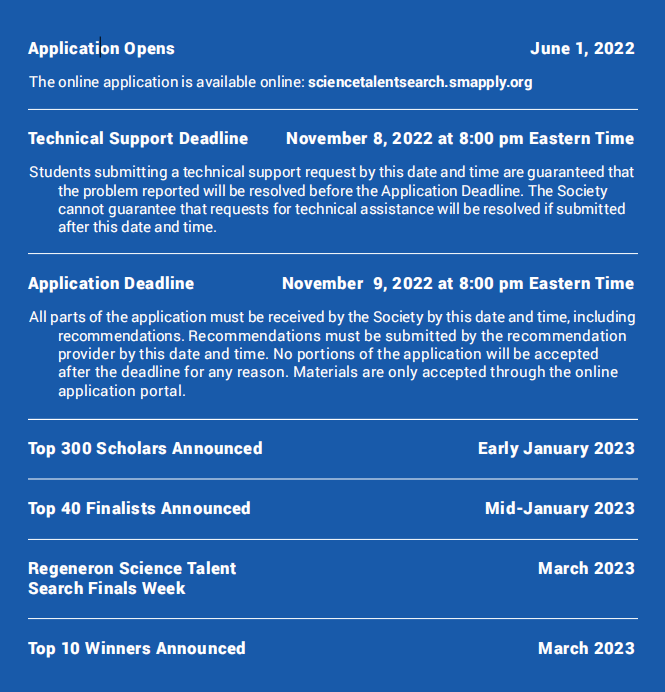 美高学生的科创赛“天花板”!22-23赛季STS开始申报啦!丨推广 美高学生的科创赛“天花板”!22-23赛季STS开始申报啦!丨推广