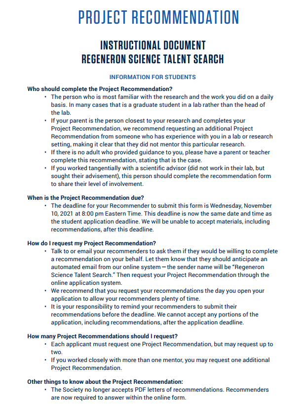 国际竞赛|含金量超高的Regeneron STS全球科学天才奖,2025新赛季备赛冲奖报名中! 国际竞赛|含金量超高的Regeneron STS全球科学天才奖,2025新赛季备赛冲奖报名中!