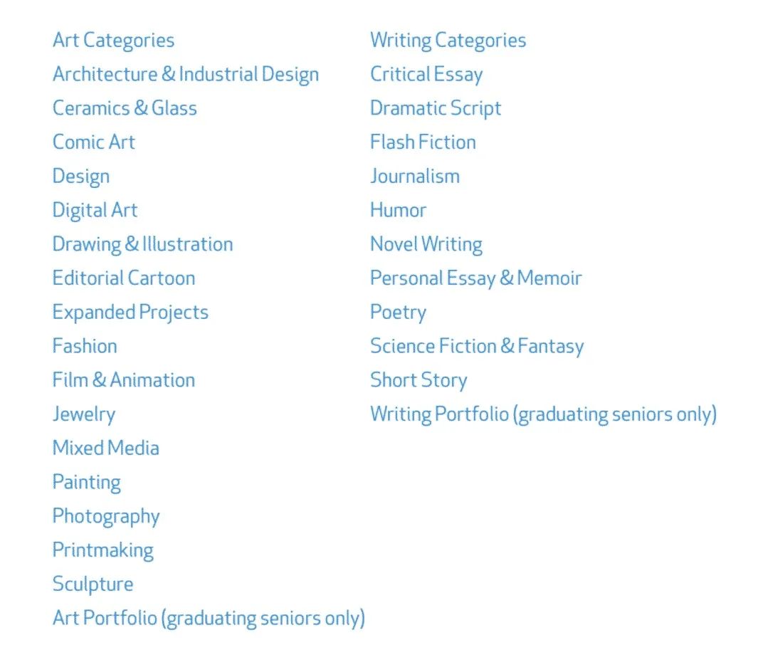 Scholastic艺术与写作奖-北美最富盛名的创意写作大赛开启! Scholastic艺术与写作奖-北美最富盛名的创意写作大赛开启!