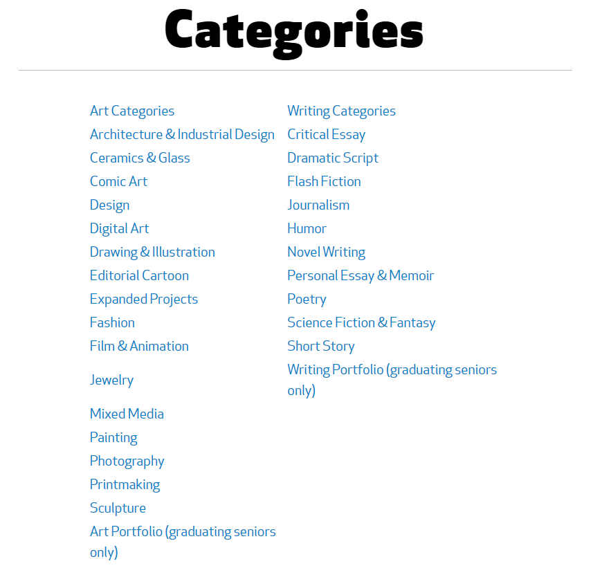 全美艺术与写作大赛报名即将开启!留学生们冲藤首选! 全美艺术与写作大赛报名即将开启!留学生们冲藤首选!