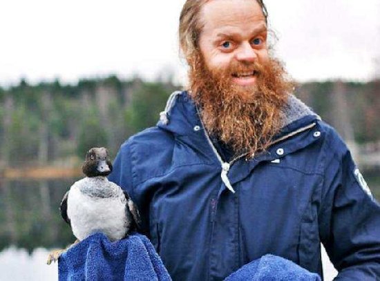 专家发现湖面有不明物体 看清后竟跳下水