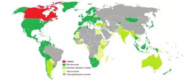 对加拿大免签国家汇总,172个国家地区想去就去